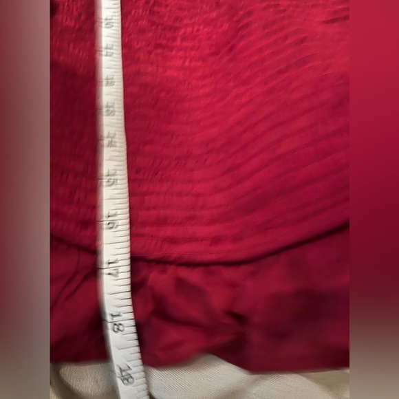 Band of the Free LEA RHUBARB SMOCKED
CROP TOP, size Large - Picture 10 of 12